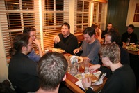 Mozillians Eating Dinner