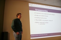 Mark Pilgrim delivering his talk at Mozilla Headquarters