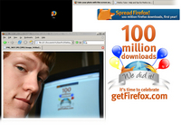 Go Firefox! 100,000,000 Downloads w00t!