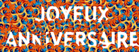 Joyeux anniversaire au milieu de logos